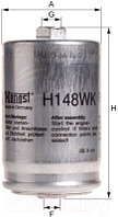 Топливный фильтр Hengst H148WK
