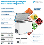 Морозильный ларь Frostor (Фростор) F 700 S с глухой крышкой (-18…-22C, 590 л, 1800х600х840 мм, 3 корзины), фото 3