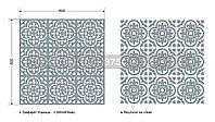 Трафарет для стен "Изразец-3"/600х600мм/0,7мм/для декора и творчества/дизайн свои