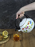 Чайник 2,2 л. эмалированный со свистком Kamille KM 1030, фото 3