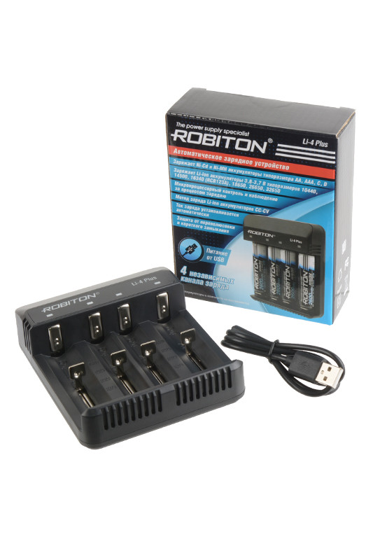 Зарядное устройство Robiton Li-4 Plus для аккумуляторов - фото 1 - id-p226559417