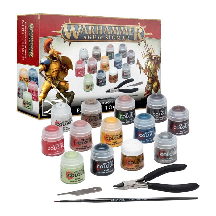 Warhammer: Age of Sigmar: Набор красок и инструментов / Paints and Tools Set (арт. 80-17) - фото 1 - id-p226559615