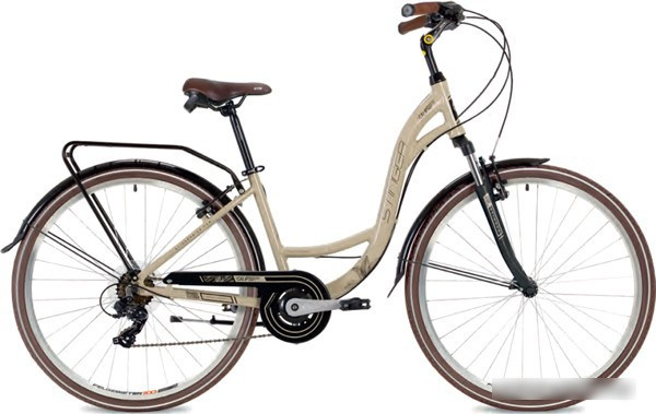 Велосипед Stinger Calipso STD р.15 2021 (бежевый) - фото 1 - id-p226560236