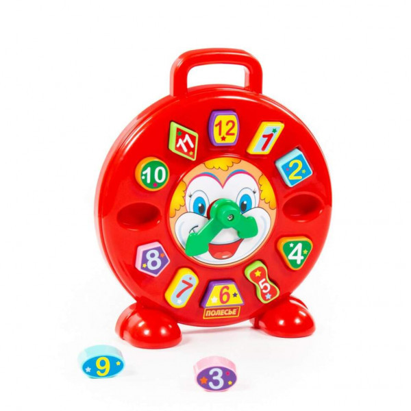 Развивающая игрушка Полесье Часы Клоун (в сеточке) - фото 3 - id-p171523004