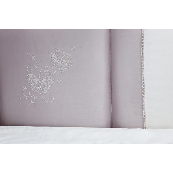 Комплект в кроватку Perina Амели кружево белый 6пр - фото 5 - id-p213441919