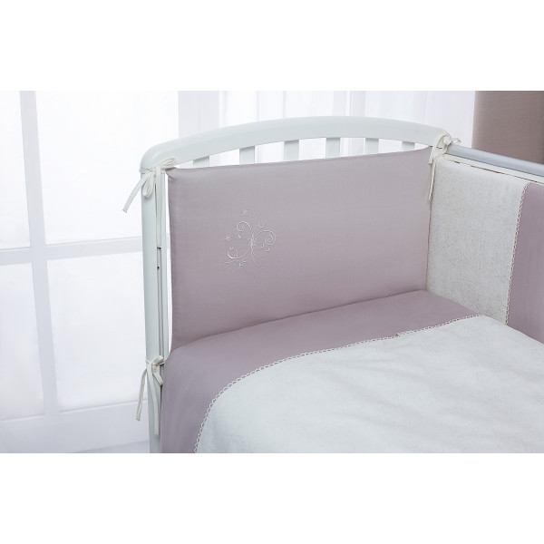 Комплект в кроватку Perina Амели кружево белый 6пр - фото 8 - id-p213441919