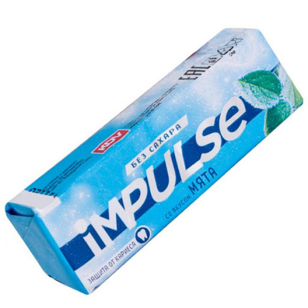 Жевательная резинка Impulse со вкусом мяты 14г - фото 2 - id-p207985250
