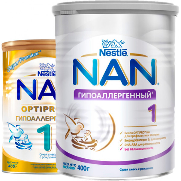 Смесь Nestle NAN 1 гипоаллергенный 400г - фото 3 - id-p133043221