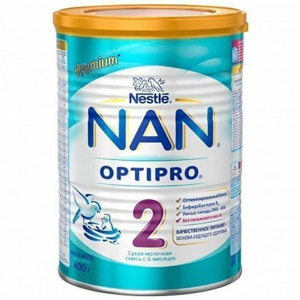 Смесь Nestle NAN 2 OPTIPRO молочная 400г - фото 3 - id-p133043237