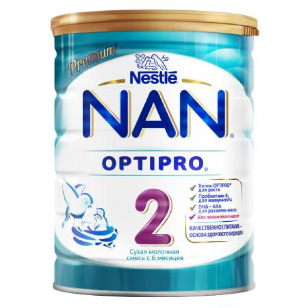 Смесь Nestle NAN 2 OPTIPRO молочная 800г - фото 4 - id-p220777894