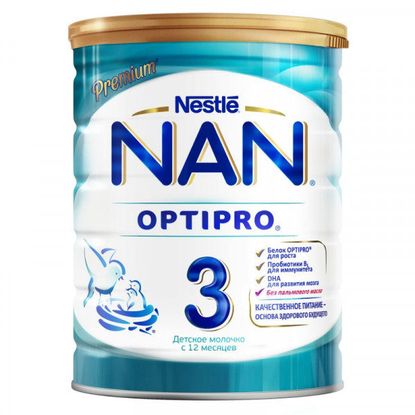 Смесь Nestle NAN 3 OPTIPRO молочная 400г - фото 2 - id-p133043311