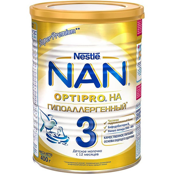 Смесь Nestle NAN 3 OPTIPRO молочная 400г - фото 5 - id-p133043311