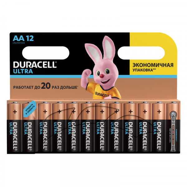Батарейки Duracell Ultra Power AA LR06 алкалиновая (12шт) цена за штуку - фото 2 - id-p155814161