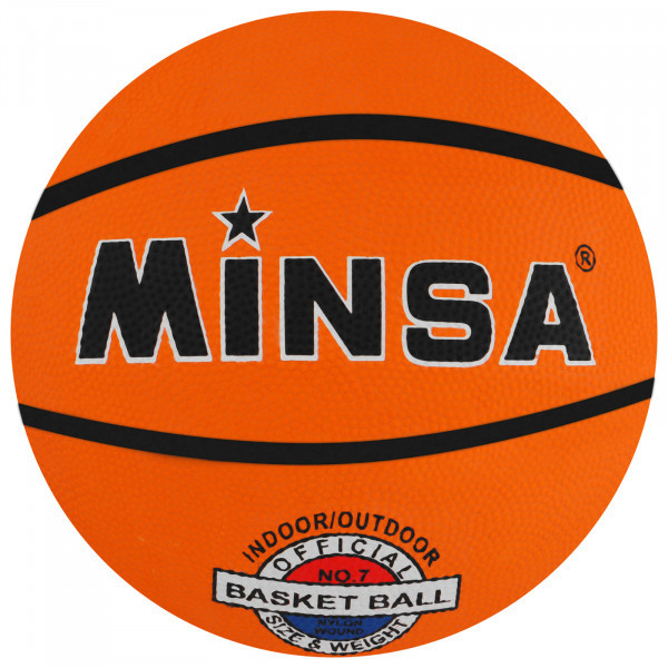 Мяч баскетбольный Minsa клееный 8 панелей р-р 7 - фото 1 - id-p226561971