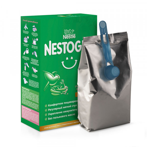 Смесь Nestle Nestogen 2 Premium молочная 300г - фото 2 - id-p201984032