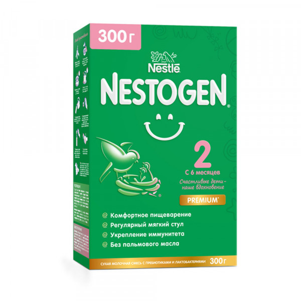 Смесь Nestle Nestogen 2 Premium молочная 300г - фото 4 - id-p201984032