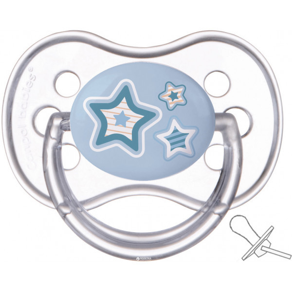 Пустышка Canpol Newborn Baby силиконовая ортодонтическая 6-18 мес - фото 2 - id-p155806364