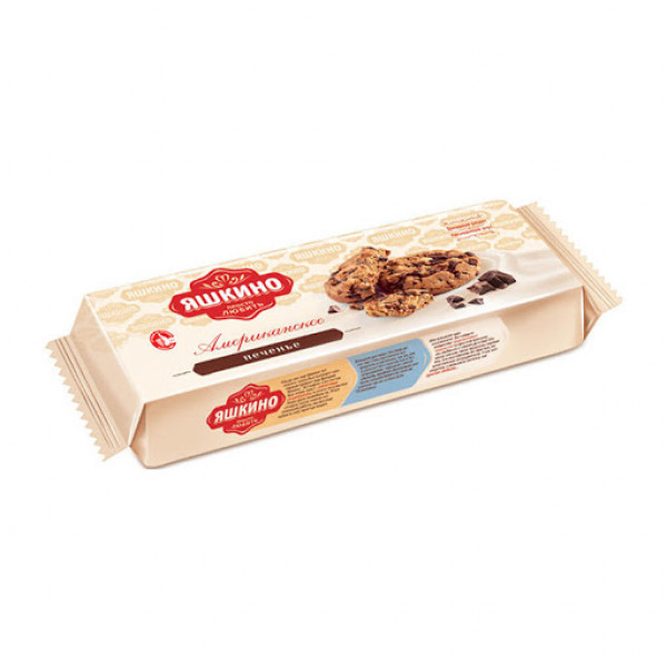 Печенье Яшкино Американское сдобное с каплями шоколада 200г - фото 4 - id-p224536614
