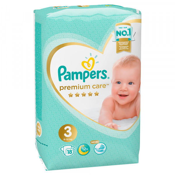 Подгузники Pampers Premium Care 3 (6-10кг) 18шт - фото 2 - id-p119997510