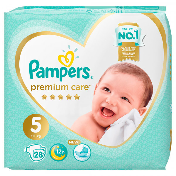Подгузники Pampers Premium Care 5 (11-16кг) 28шт - фото 2 - id-p119997512