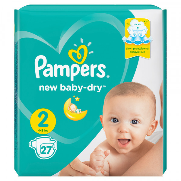 Подгузники Pampers New Baby 2 (4-8кг) 27шт - фото 2 - id-p196802343