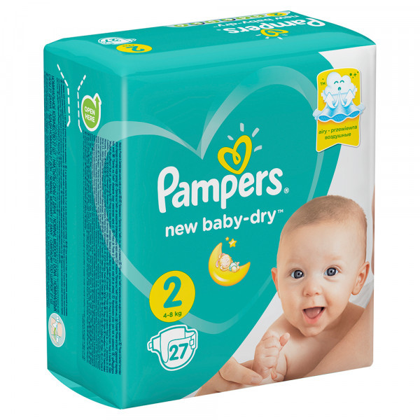 Подгузники Pampers New Baby 2 (4-8кг) 27шт - фото 3 - id-p196802343