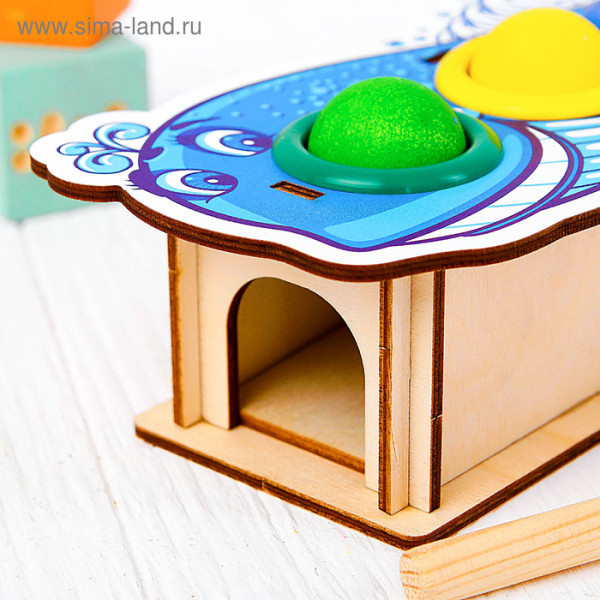Развивающая игрушка-сортер WoodLand Toys Кит с молотком - фото 4 - id-p161497915