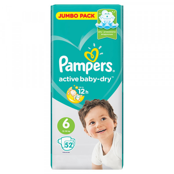 Подгузники Pampers Active Baby 6 (13-18кг) 52шт - фото 2 - id-p119997633