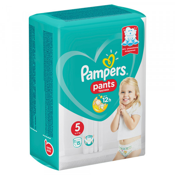 Подгузники-трусики Pampers Pants 5 (12-17кг) 15шт - фото 3 - id-p119997680