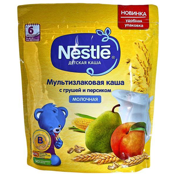 Каша Nestle мультизлаковая груша персик молочная дой-пак 200г - фото 2 - id-p133043673