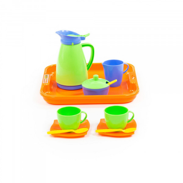 Набор детской посуды Полесье Алиса с подносом на две персоны - фото 5 - id-p155806485