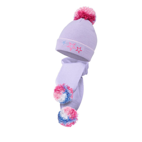 Комплект Elsi 2-х предметный шапка и шарф р-р 50-52 голубой - фото 2 - id-p189377814