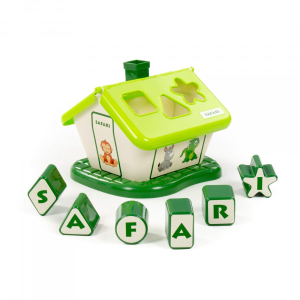 Развивающая игрушка-сортер Полесье Садовый домик сафари (зелёный) - фото 2 - id-p164224072