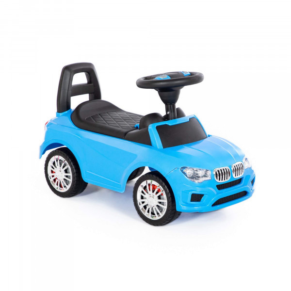 Автомобиль-каталка Полесье SuperCar №5 BMW со звуковым сигналом голубая (в коробке) - фото 6 - id-p167931771
