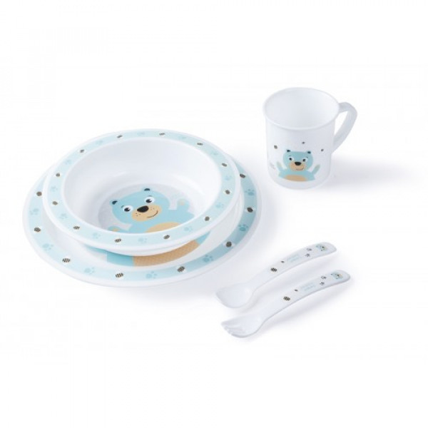 Набор посуды Canpol: тарелка, миска, кружка, вилка, ложка 12+ - фото 4 - id-p112606137