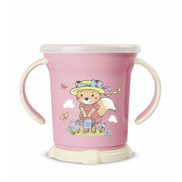 Чашка для сухих завтраков Пластишка с декором розовый 270мл 18+ - фото 3 - id-p133043005