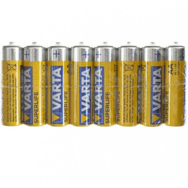 Батарейки Varta SuperLife солевая AA R6-8S 1.5V (цена за штуку) - фото 2 - id-p193304053