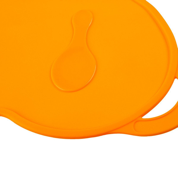 Коврик для кормления силиконовый антискользящий оранжевый - фото 2 - id-p141730596