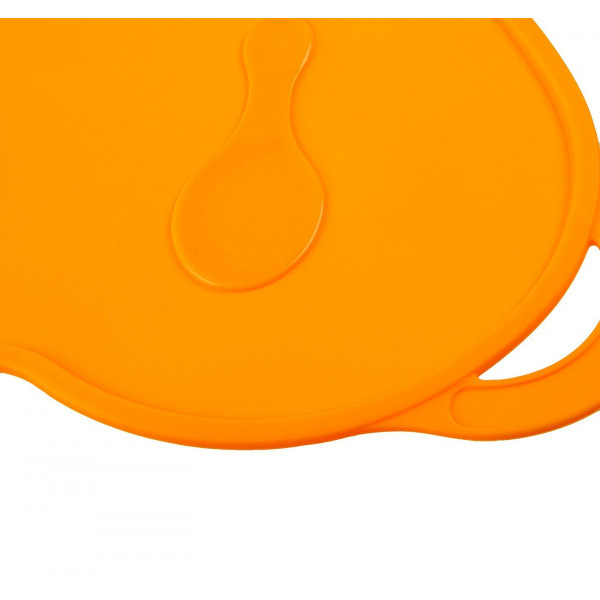Коврик для кормления силиконовый антискользящий оранжевый - фото 3 - id-p141730596
