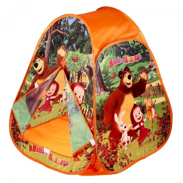 Палатка игровая Маша и Медведь 81х91х81см (в сумке) - фото 2 - id-p155811302