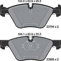 Тормозные колодки Textar 2379401