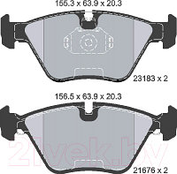 Тормозные колодки Textar 2318302