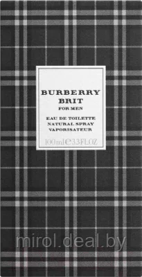 Туалетная вода Burberry Brit For Mеn - фото 2 - id-p226565941