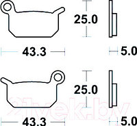 Тормозные колодки TRW MCB750RSI