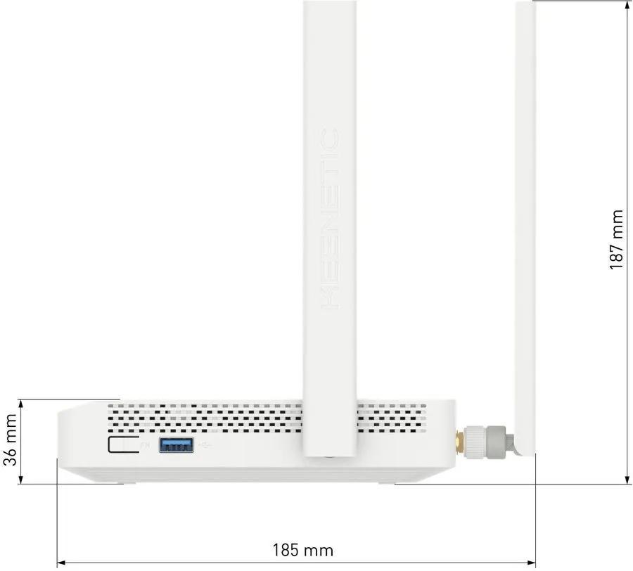 Маршрутизатор для дома Keenetic Hero 4G+ (KN-2311), Гигабитный интернет-центр с модемом 4G/3G, двухдиапазонным - фото 1 - id-p226564437