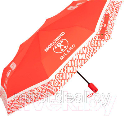 Зонт складной Moschino 8872-OCC Logo Red - фото 1 - id-p226570150
