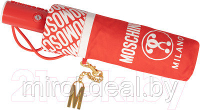 Зонт складной Moschino 8872-OCC Logo Red - фото 4 - id-p226570150