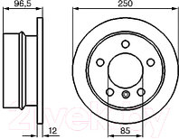 Тормозной диск Bosch 0986478863