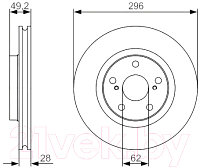 Тормозной диск Bosch 0986479S22