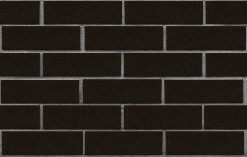 Клинкер фасадный чёрный глянцевый "Рейкьявик" 0,71NF гладкий - фото 1 - id-p226574334